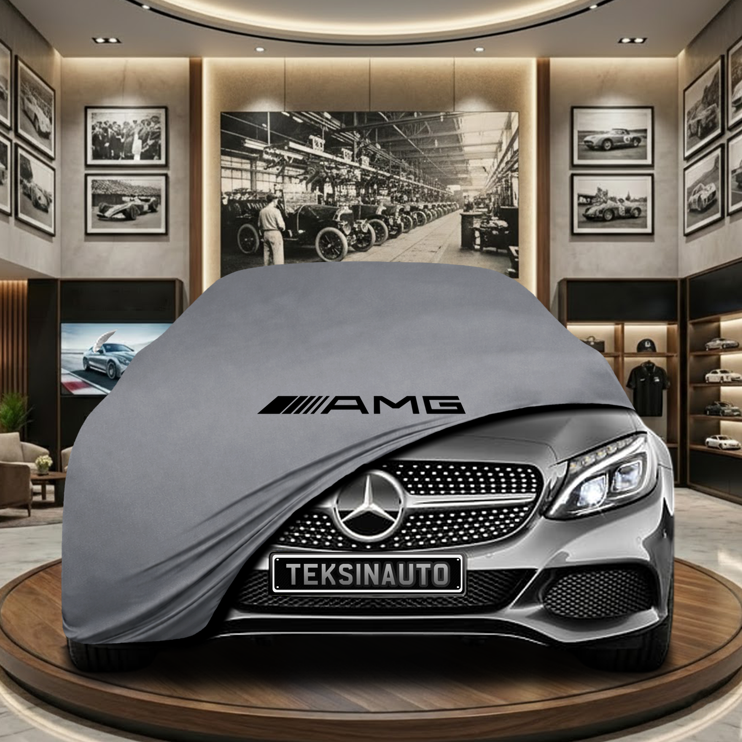 MERCEDES C A205 CABRİO 2014-2021 Car Cover Custom Fit, Black, Gray, Blue, Red Color