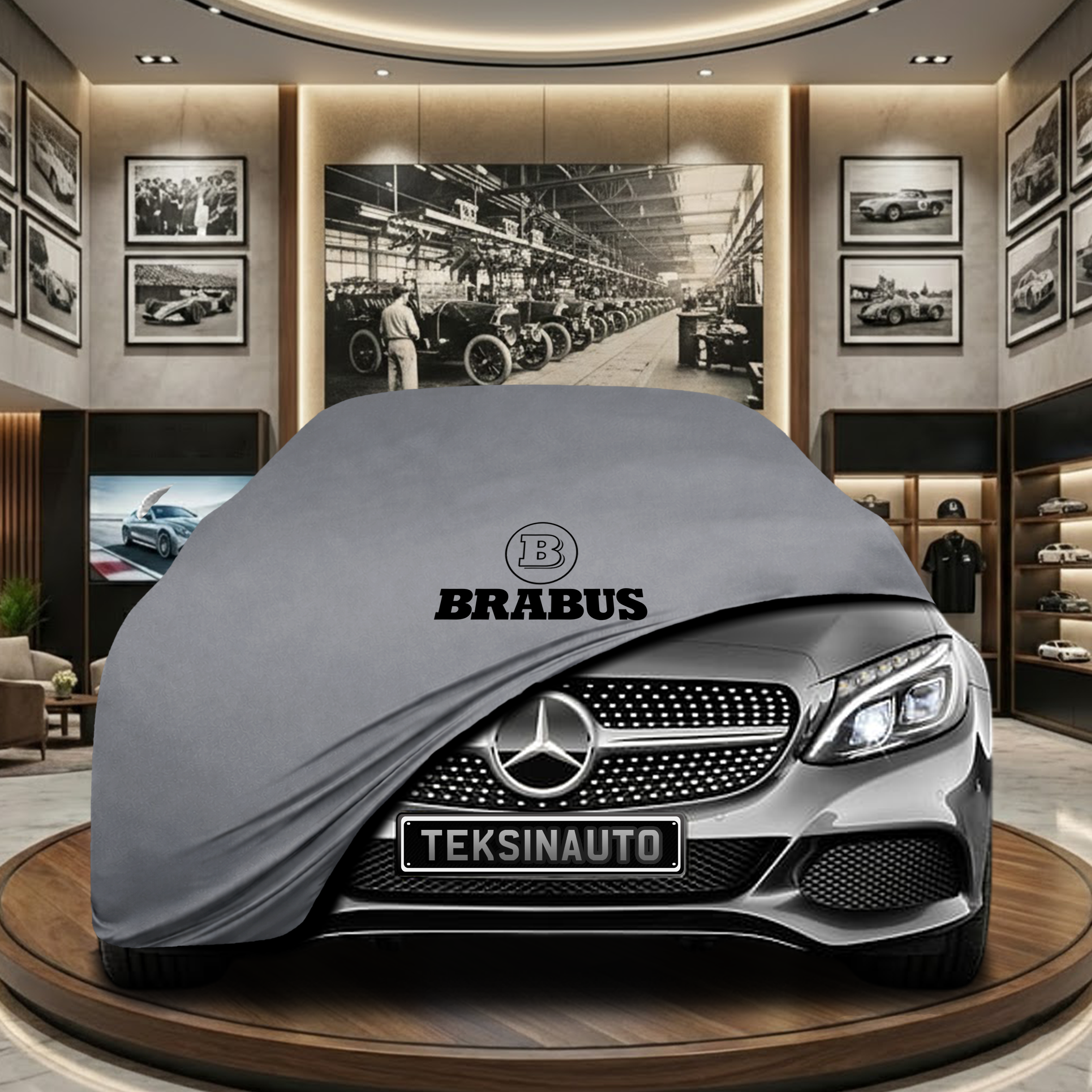 MERCEDES C A205 CABRİO 2014-2021 Car Cover Custom Fit, Black, Gray, Blue, Red Color