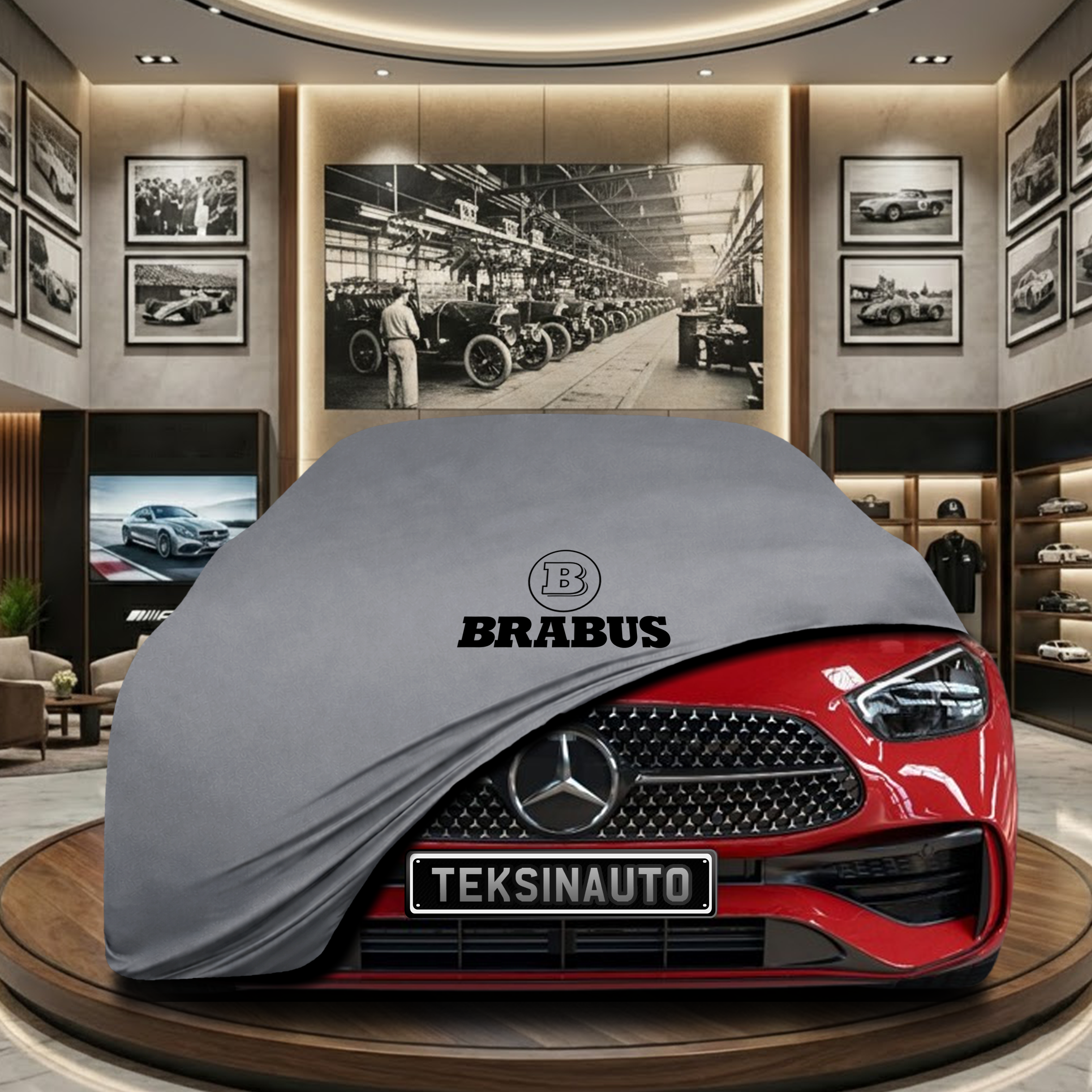 Mercedes Benz C W206 Indoor Car Cover Custom Fit, Black, Gray, Blue, Red Color