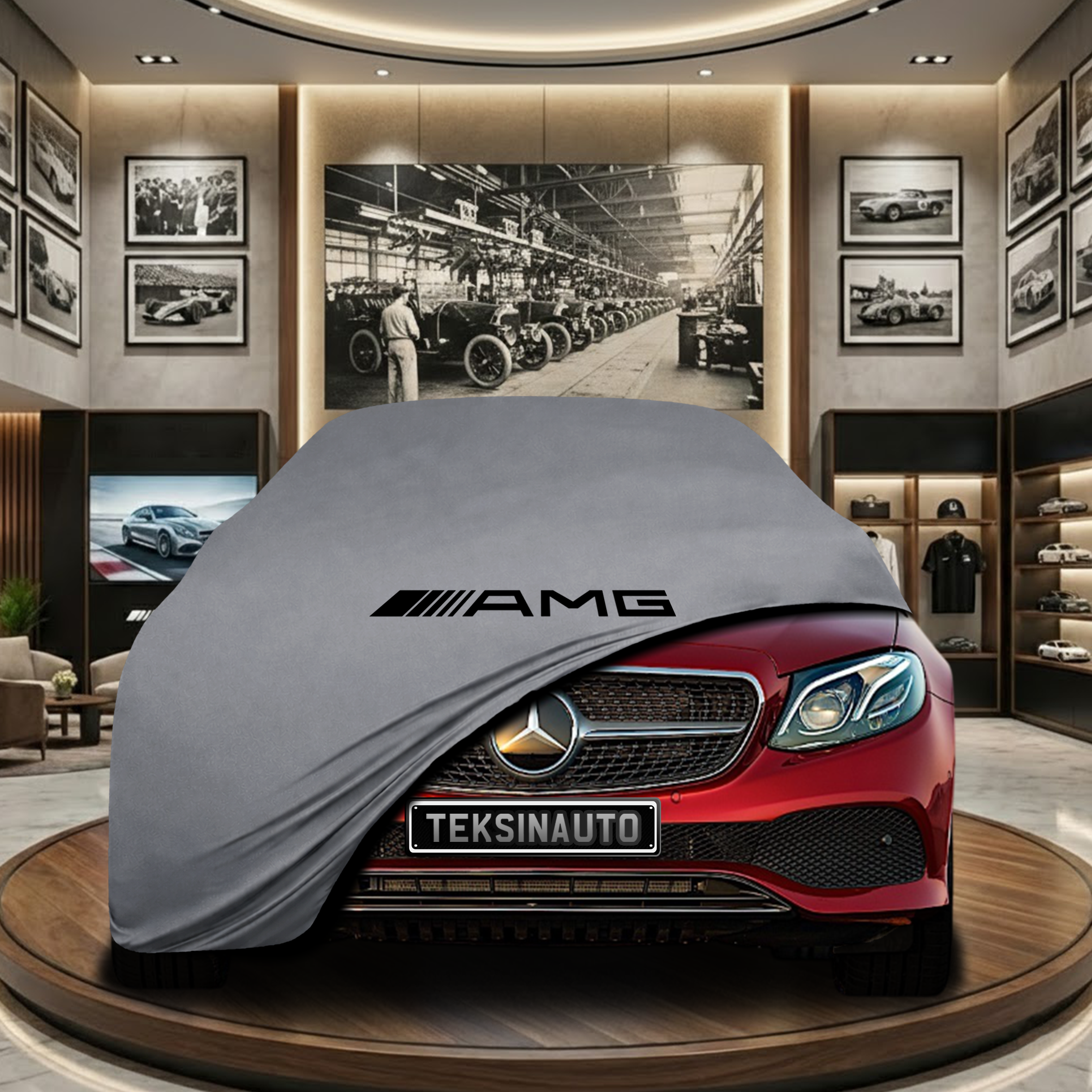 MERCEDES E C238 COUPE 2016-2023 Indoor Car Cover Custom Fit, Black, Gray, Blue, Red Color