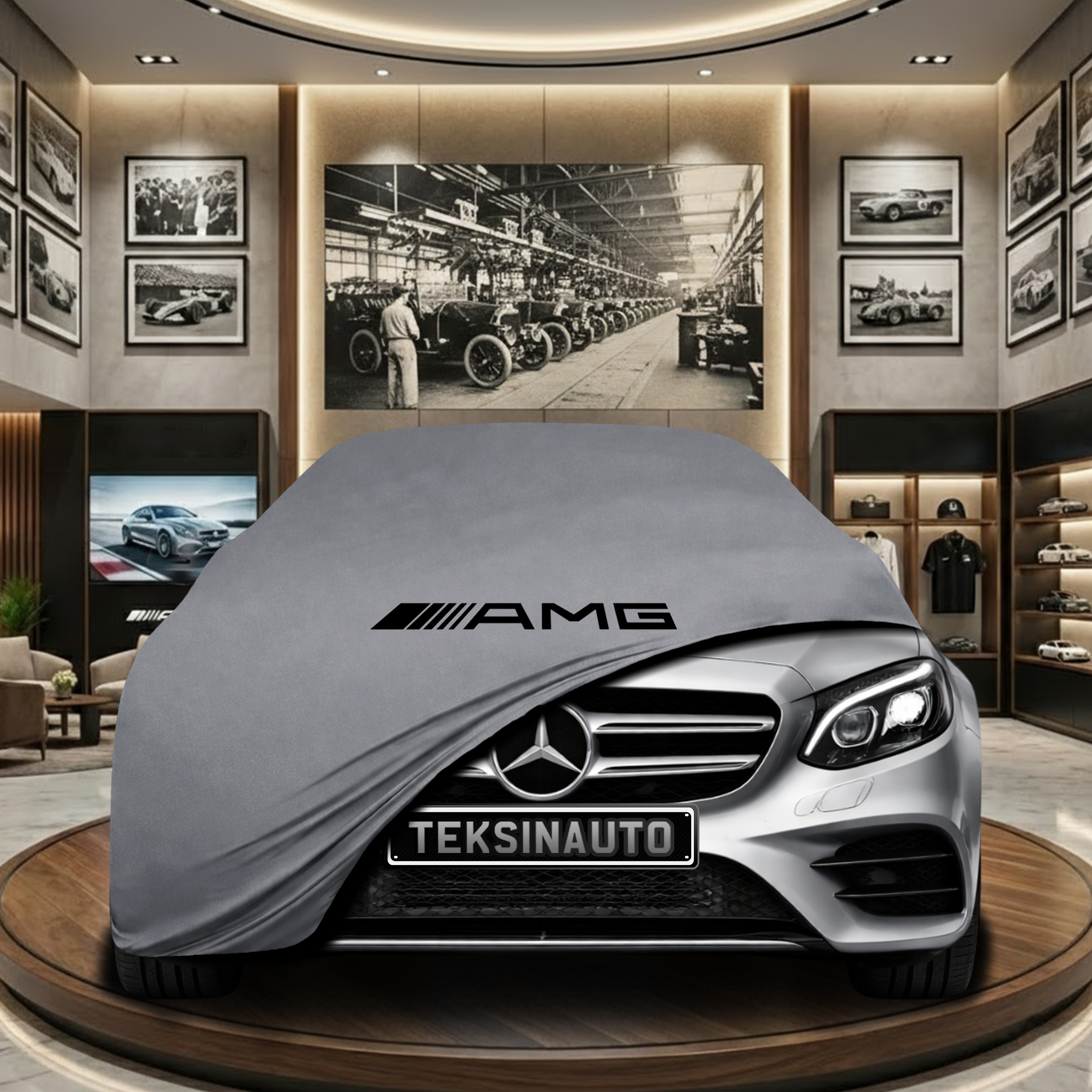 Mercedes Benz E W213 Indoor Car Cover Custom Fit, Black, Gray, Blue, Red Color