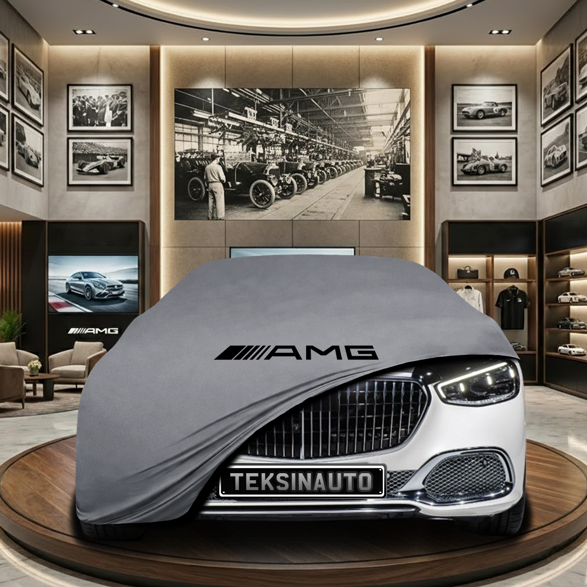 Mercedes Benz S Maybach Z223 Indoor Car Cover Custom Fit, Black, Gray, Blue, Red Color