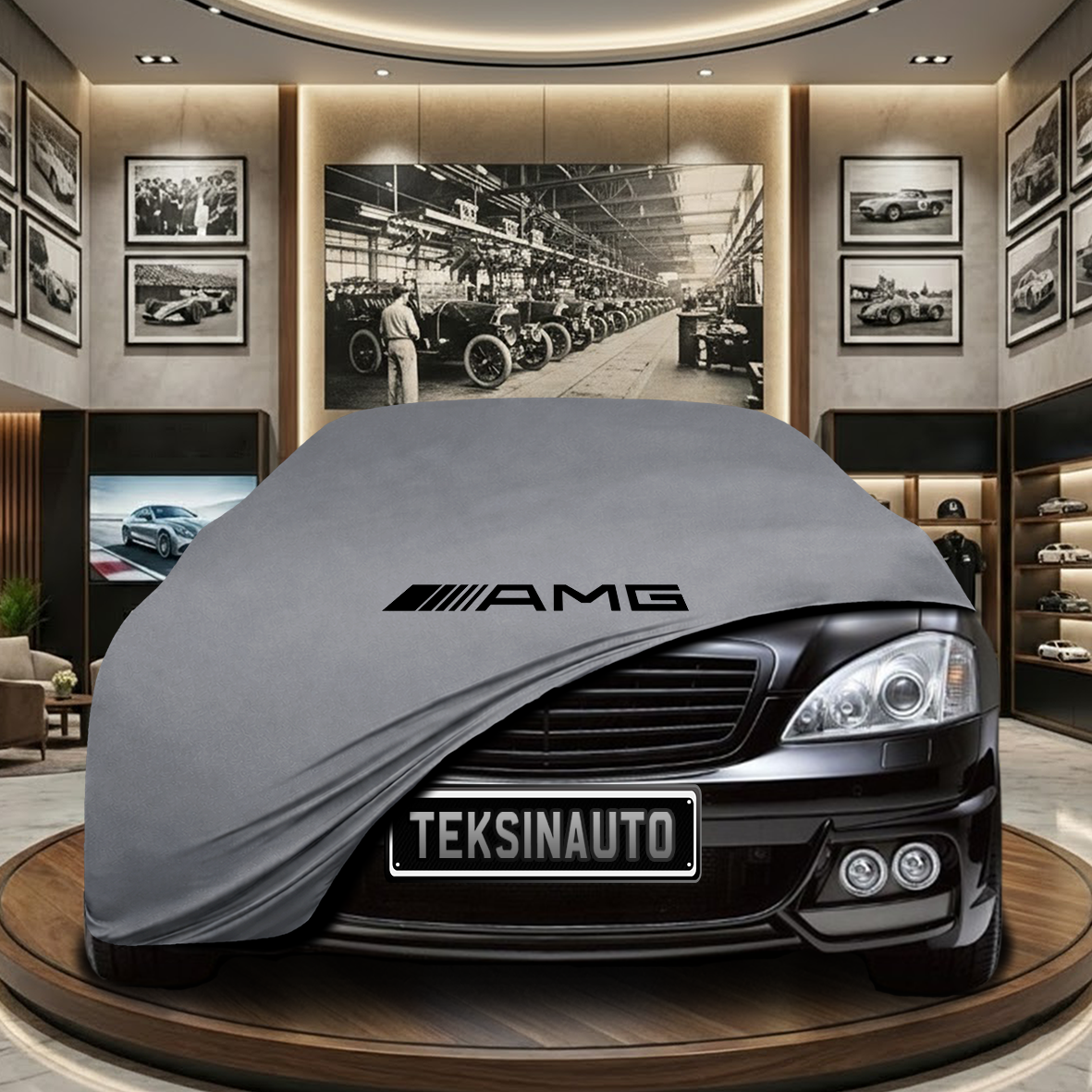 Mercedes Benz S W221 Indoor Car Cover Custom Fit, Black, Gray, Blue, Red Color