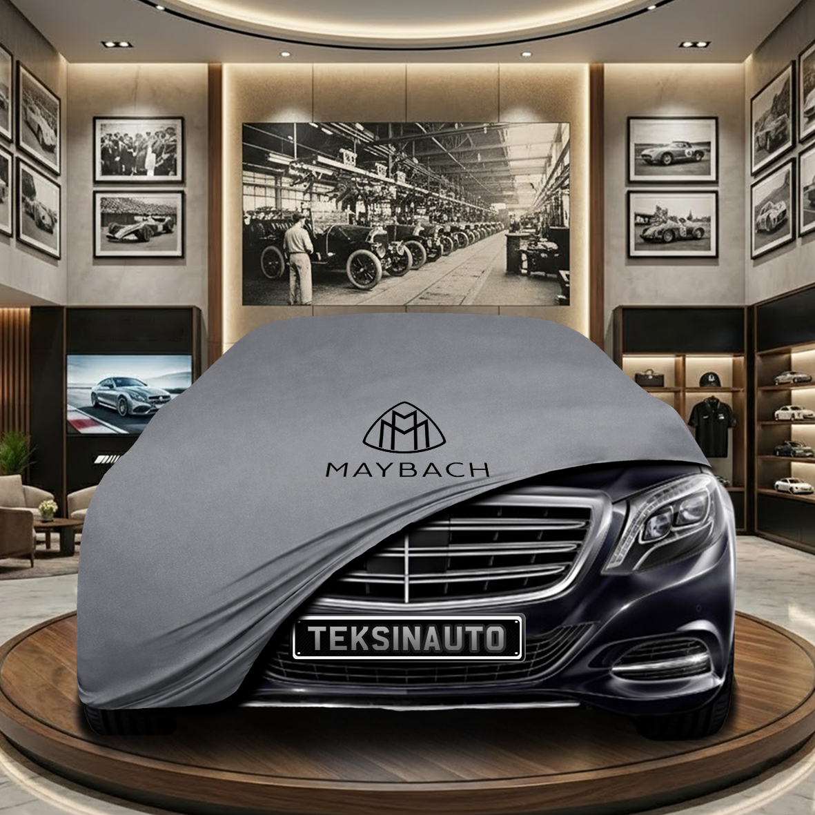 Mercedes Benz S X222 Indoor Car Cover Custom Fit, Black, Gray, Blue, Red Color