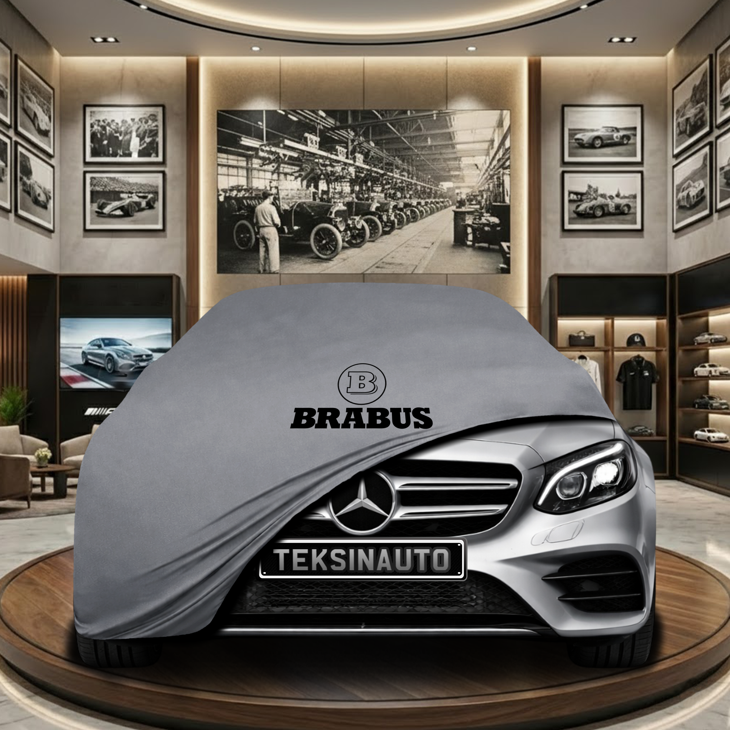 Mercedes Benz E W213 Indoor Car Cover Custom Fit, Black, Gray, Blue, Red Color