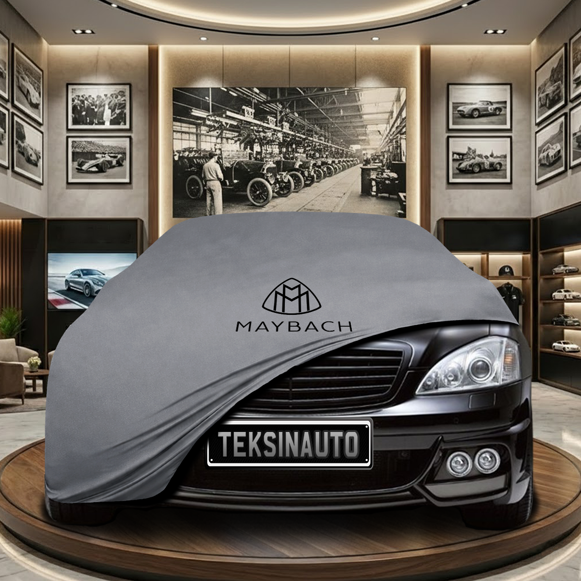 Mercedes Benz S W221 Indoor Car Cover Custom Fit, Black, Gray, Blue, Red Color