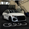 Audi Luxury Rug (60x87) INCH (150x220) cm Home, Garage & Display Carpet Auto Area Carpet, Car Garage Decor,Car Floor Mat