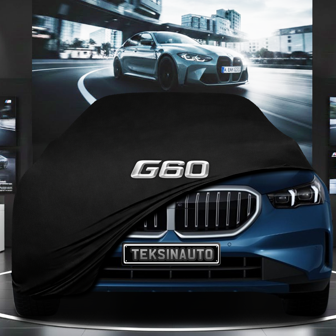 BMW 5 G60 SEDAN (2024-) Custom Fit Indoor Car Cover Soft Stretch Black Gray Blue Red Dust Protection Garage Cover Laser Cut + Bag