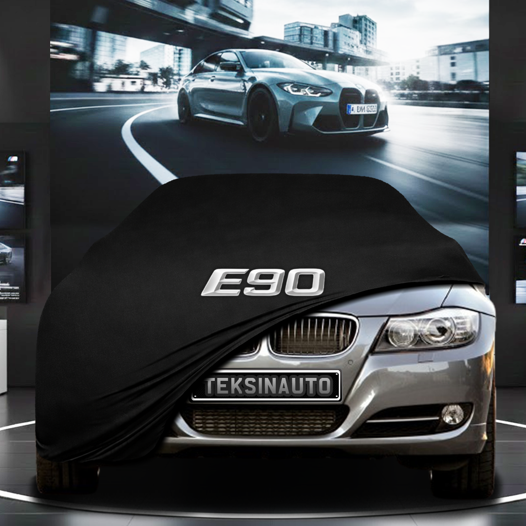 BMW 3 SERİES SEDAN E90 (2005-2012) Custom Fit Indoor Car Cover Soft Stretch Black Gray Blue Red Dust Protection Garage Cover Laser Cut + Bag
