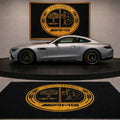 Mercedes Benz Affelterbach Premium Luxury Rug (60x87) INCH (150x220) cm Home, Garage & Display Carpet Auto Area Carpet, Car Garage Decor,Car Floor Mat