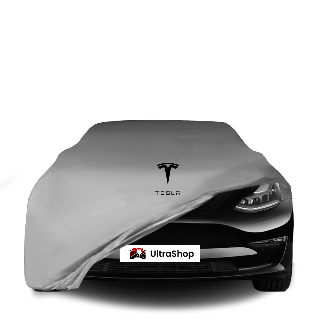Tesla Model 3 (2020-) Indoor Car Cover Custom Fit, Black, Gray, Blue, Red Color