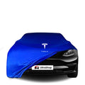 Tesla Model 3 (2020-) Indoor Car Cover Custom Fit, Black, Gray, Blue, Red Color