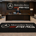 Mercedes Benz AMG Premium Luxury Rug (60x87) INCH (150x220) cm Home, Garage & Display Carpet Auto Area Carpet, Car Garage Decor,Car Floor Mat