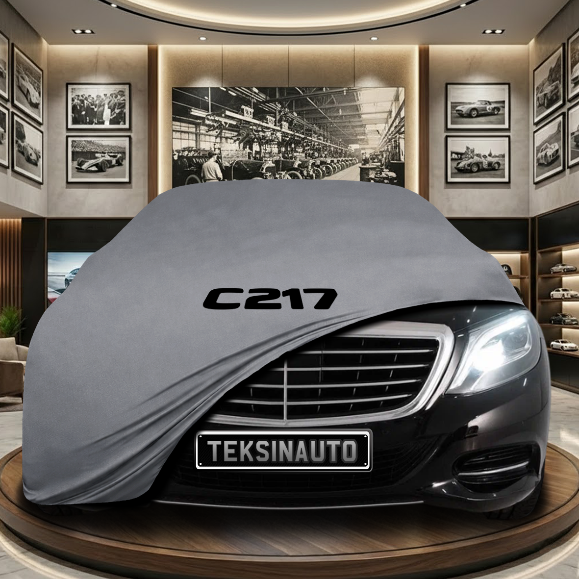 MERCEDES S C217 COUPE-CABRİO 2013-2020 Indoor Car Cover Custom Fit, Black, Gray, Blue, Red Color