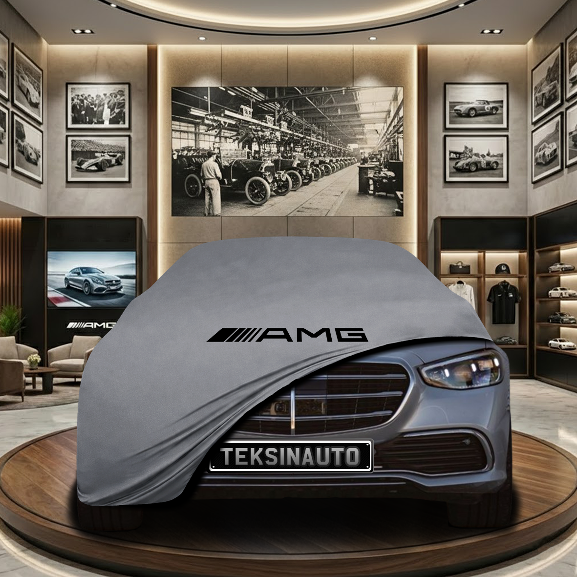 Mercedes Benz S W223 Indoor Car Cover Custom Fit, Black, Gray, Blue, Red Color