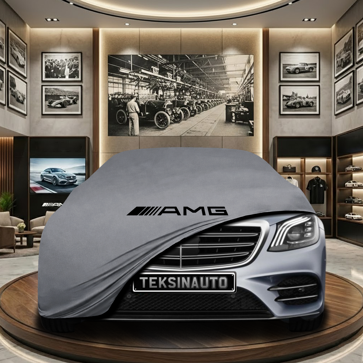 Mercedes Benz S W222 Indoor Car Cover Custom Fit, Black, Gray, Blue, Red Color