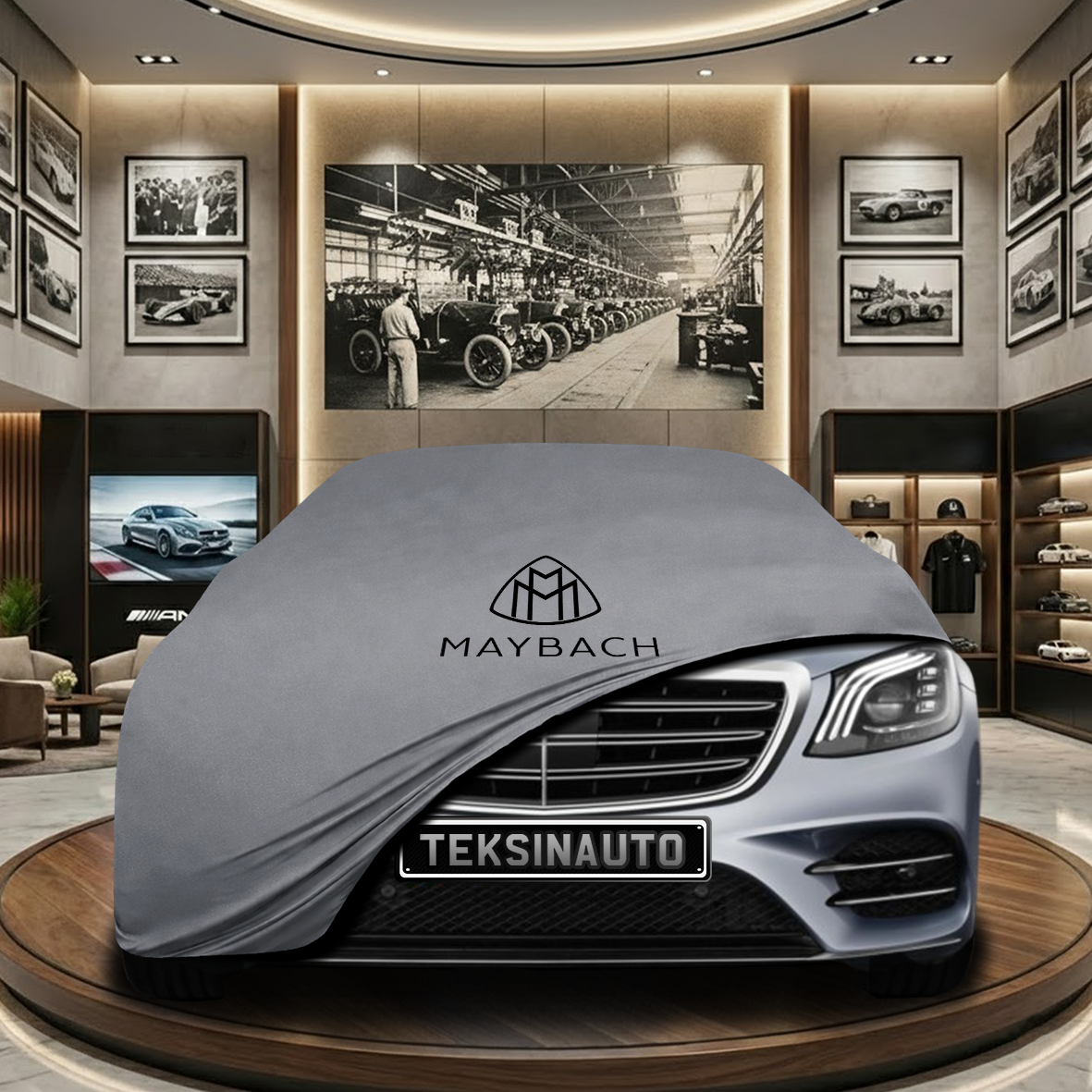 Mercedes Benz S W222 Indoor Car Cover Custom Fit, Black, Gray, Blue, Red Color