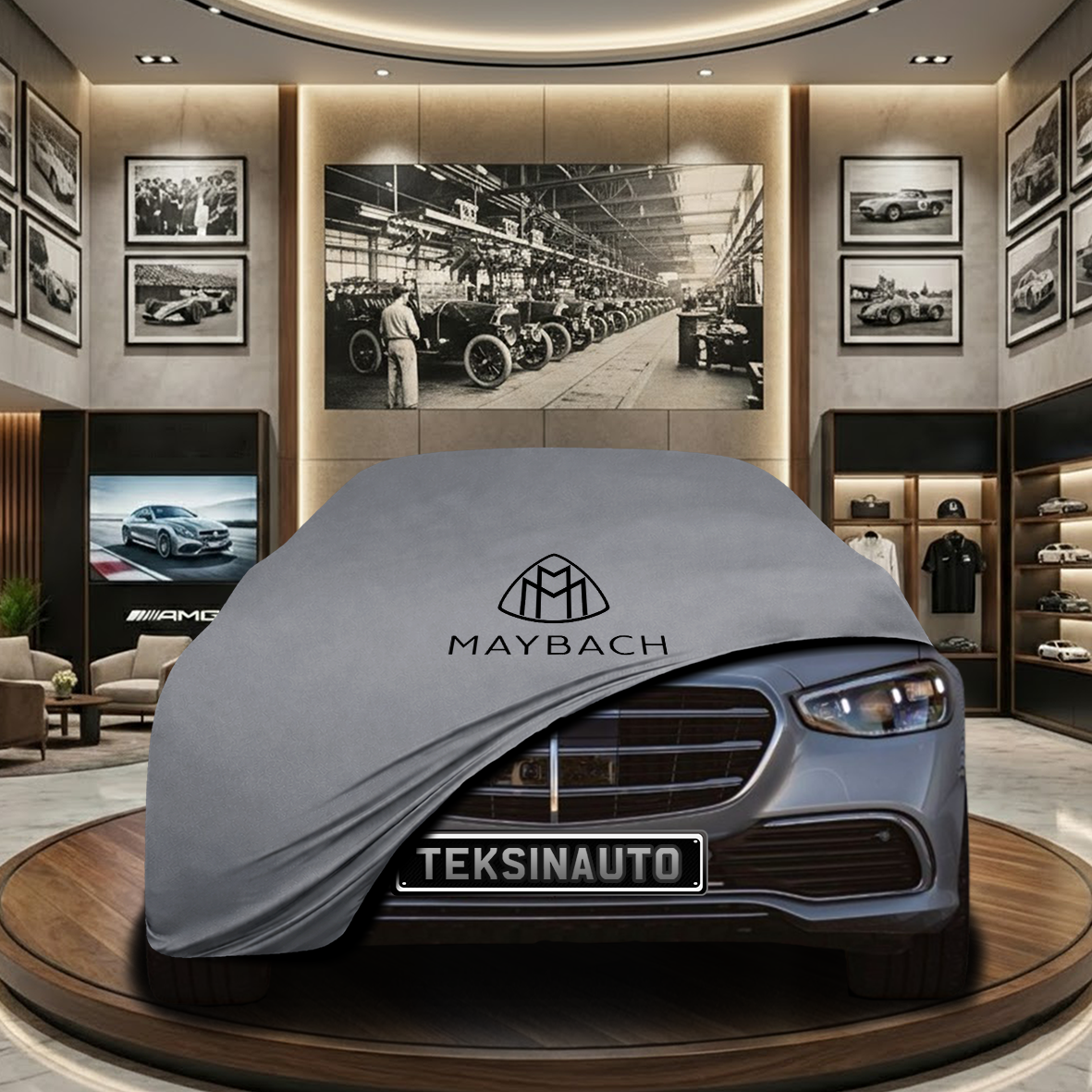 Mercedes Benz S W223 Indoor Car Cover Custom Fit, Black, Gray, Blue, Red Color