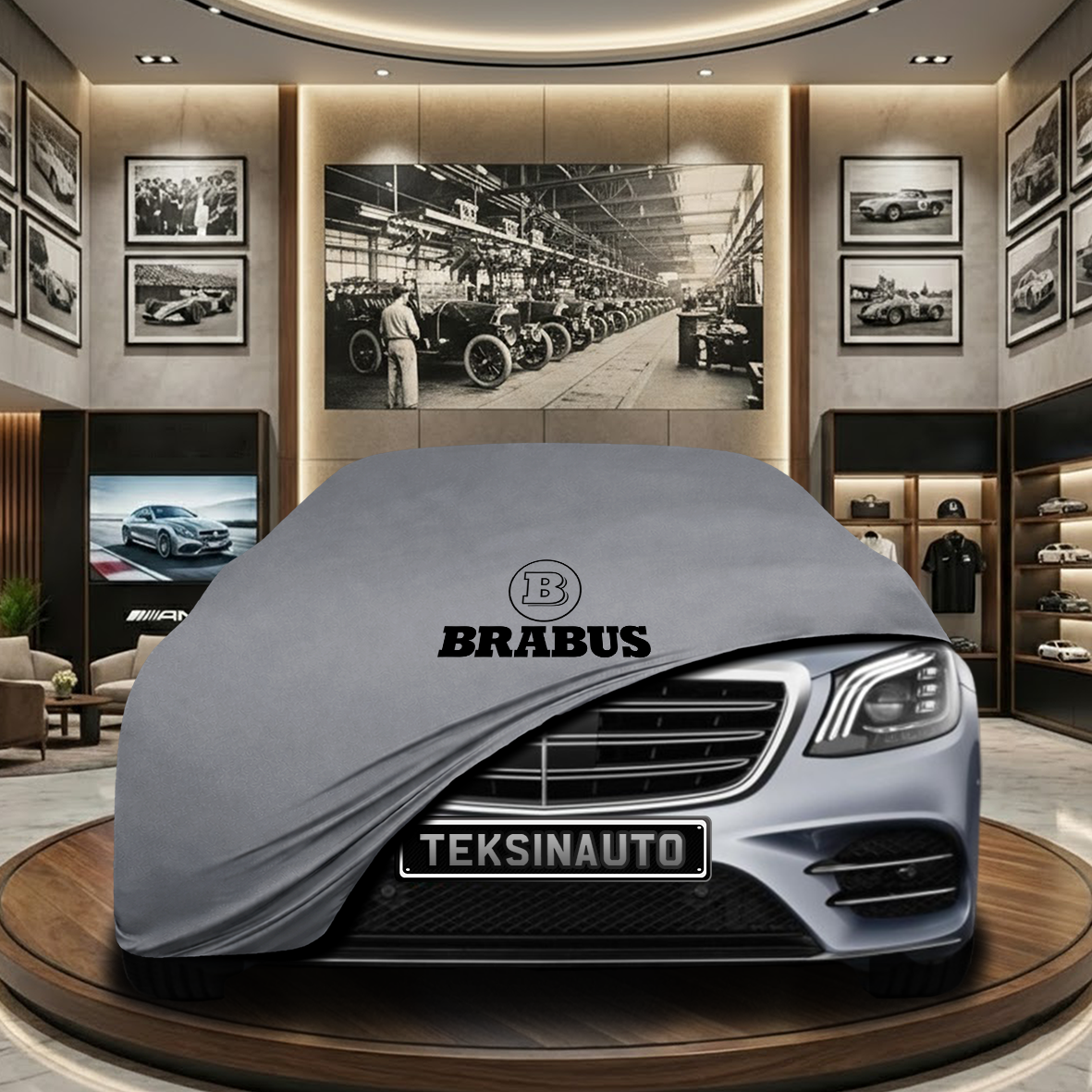 Mercedes Benz S W222 Indoor Car Cover Custom Fit, Black, Gray, Blue, Red Color