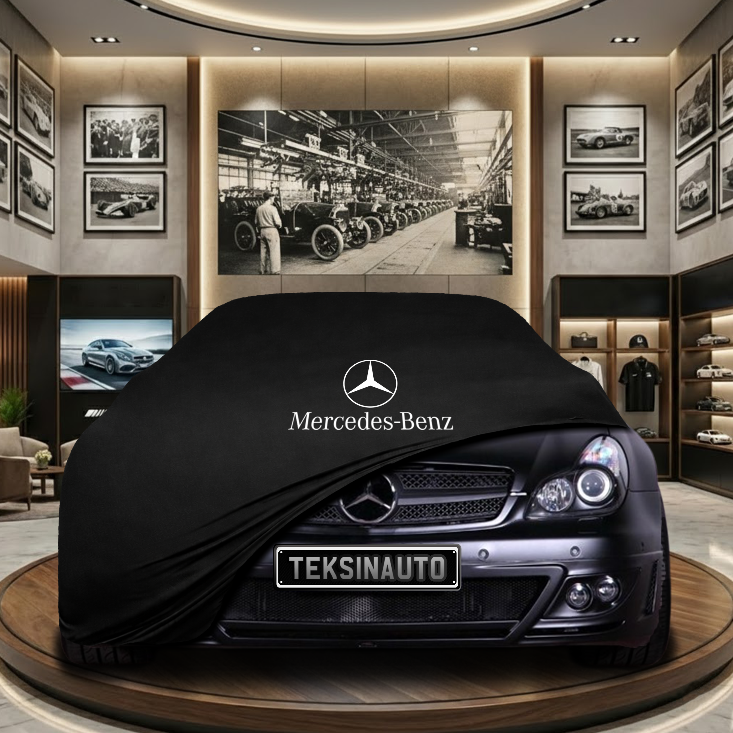 Mercedes Benz CLS C219 Indoor Car Cover Custom Fit, Black, Gray, Blue, Red Color