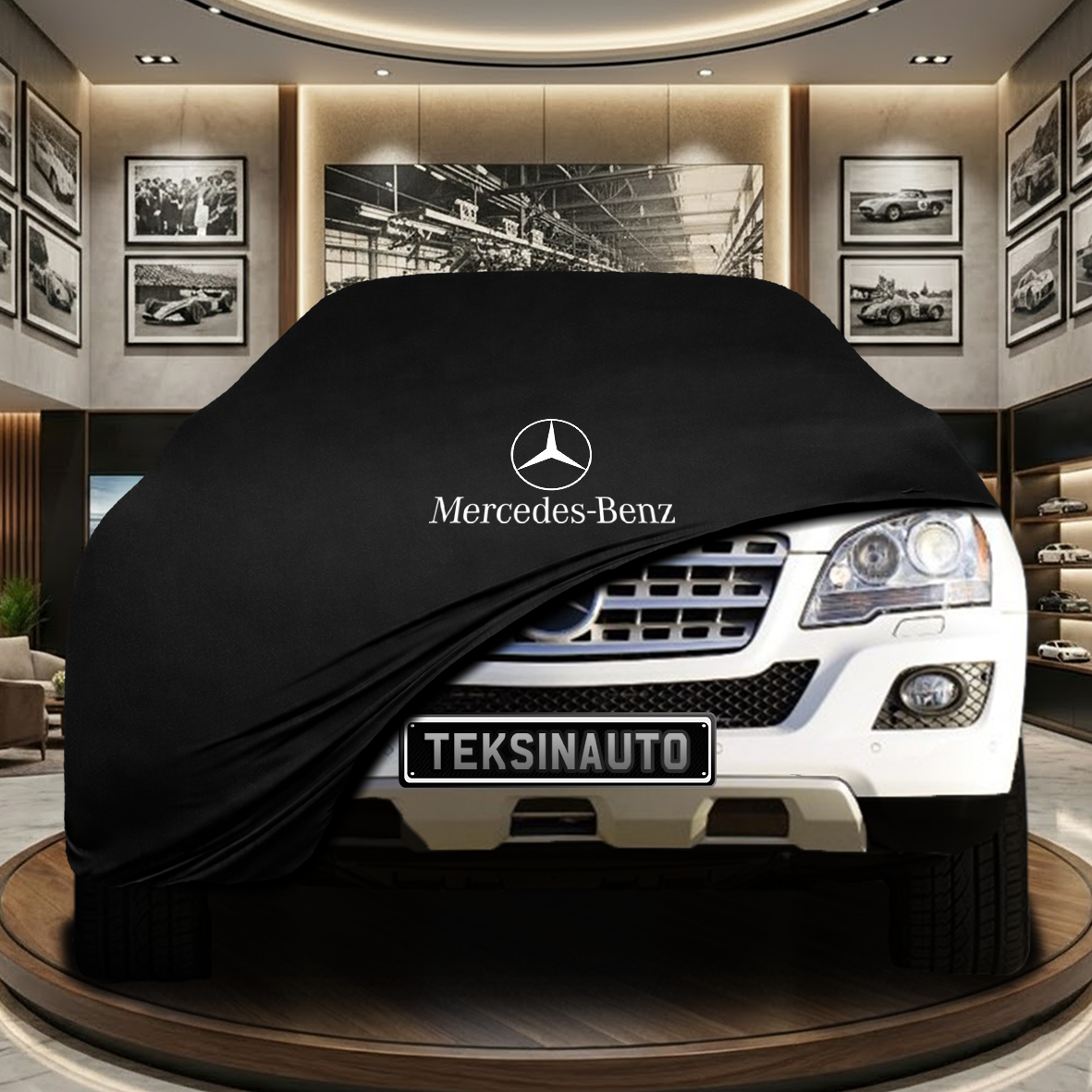 Mercedes Benz M W164 Indoor Car Cover Custom Fit, Black, Gray, Blue, Red Color