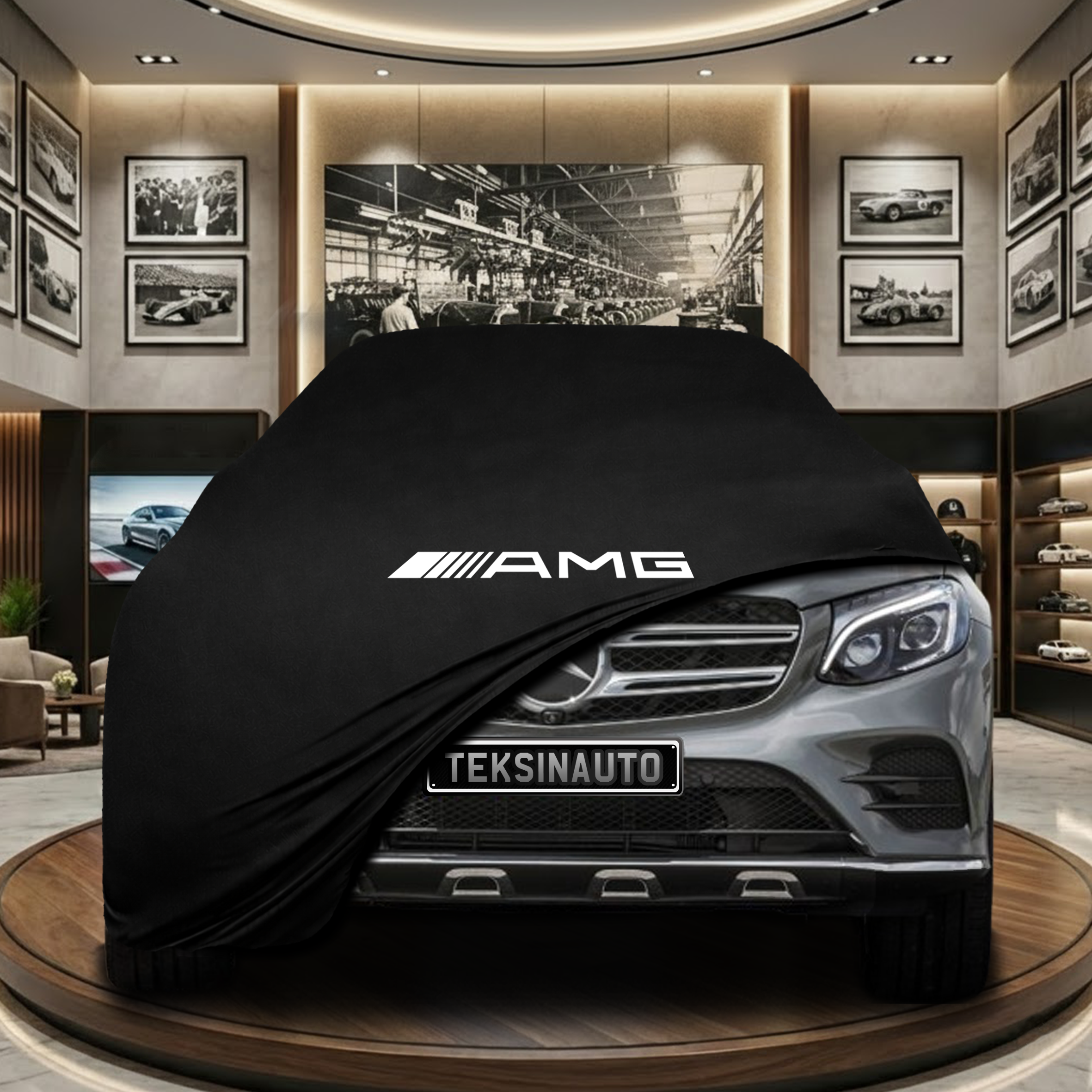 Mercedes Benz GLC X253 Indoor Car Cover Custom Fit, Black, Gray, Blue, Red Color