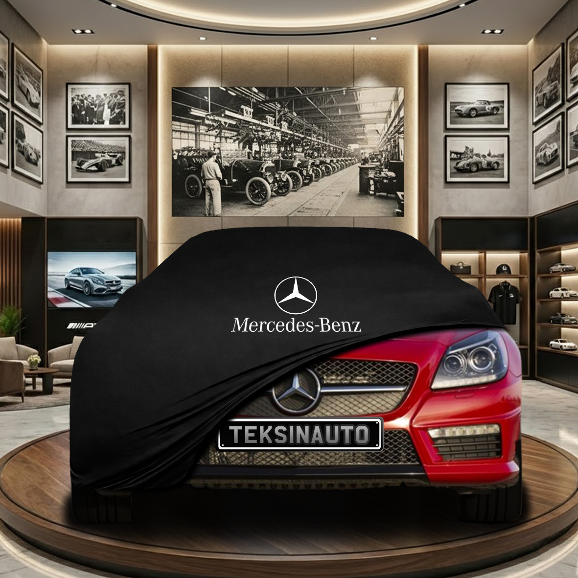Mercedes Benz SLK R172 Indoor Car Cover Custom Fit, Black, Gray, Blue, Red Color