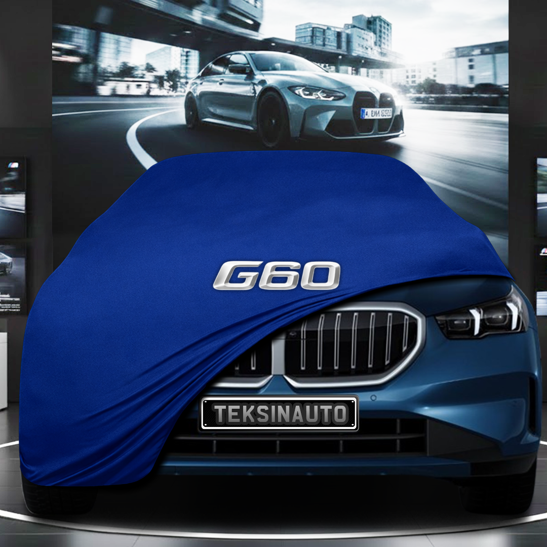 BMW 5 G60 SEDAN (2024-) Custom Fit Indoor Car Cover Soft Stretch Black Gray Blue Red Dust Protection Garage Cover Laser Cut + Bag