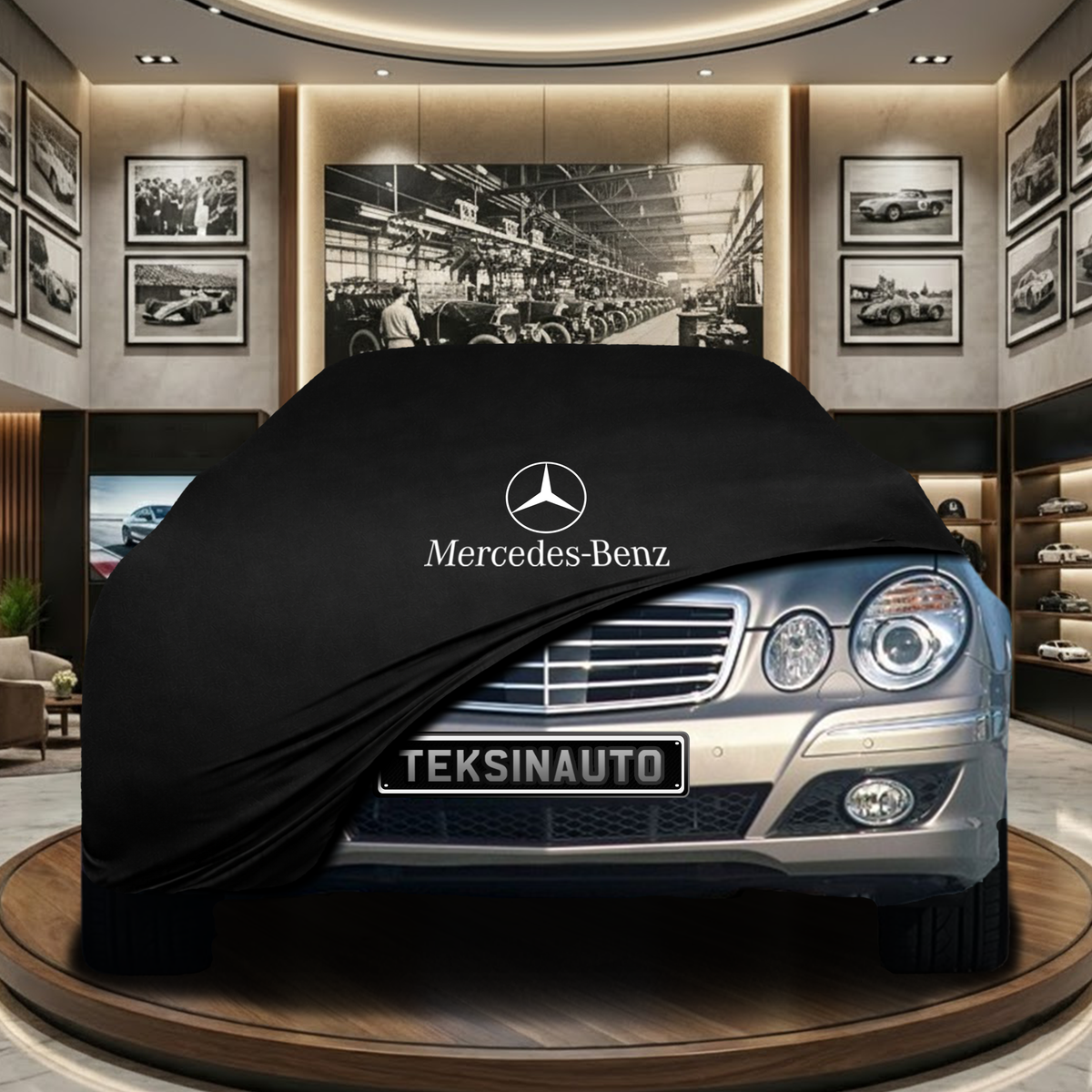 Mercedes Benz E T-Model S211 Indoor Car Cover Custom Fit, Black, Gray, Blue, Red Color