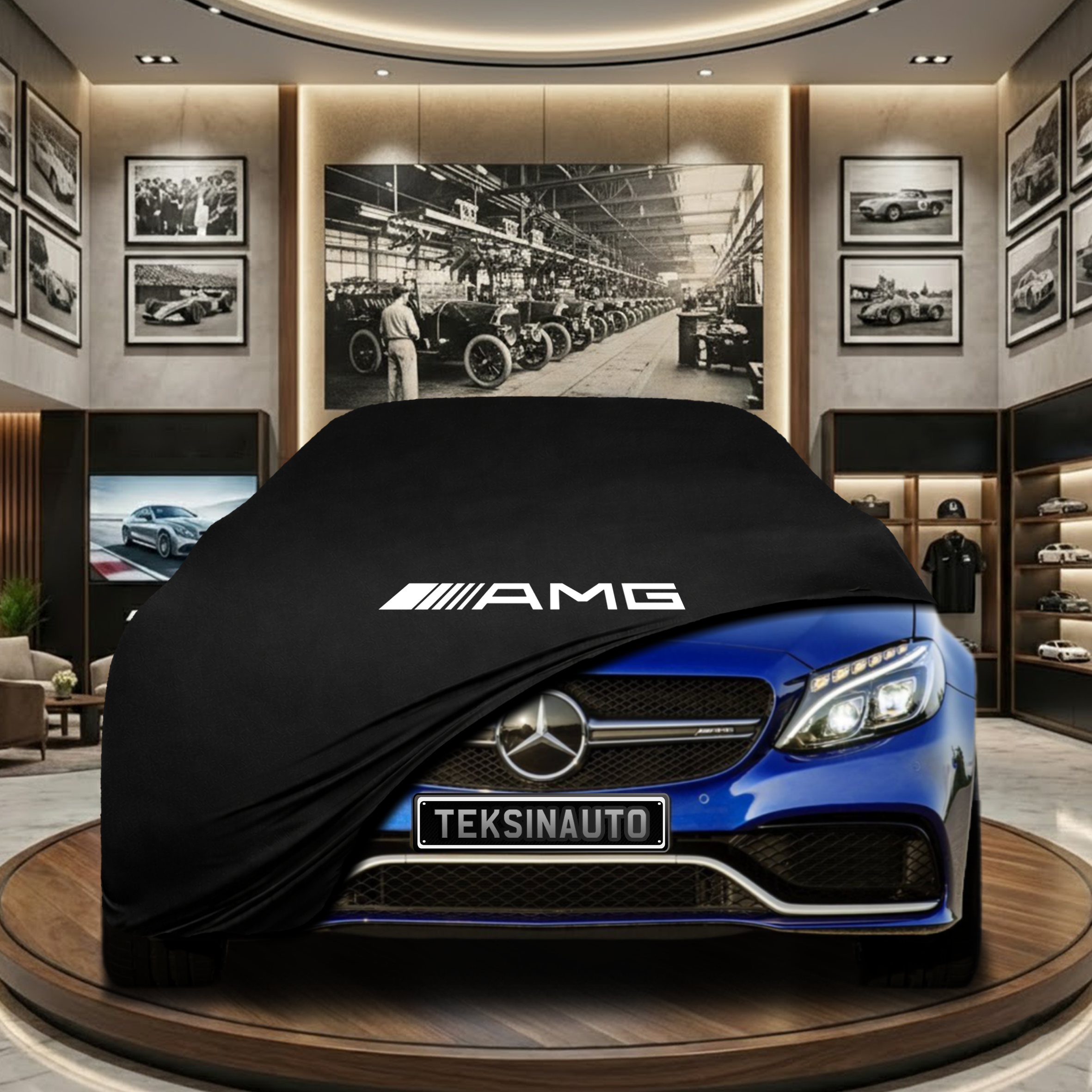 Mercedes Benz C S205 Station Wagon Indoor Car Cover Custom Fit, Black, Gray, Blue, Red Color