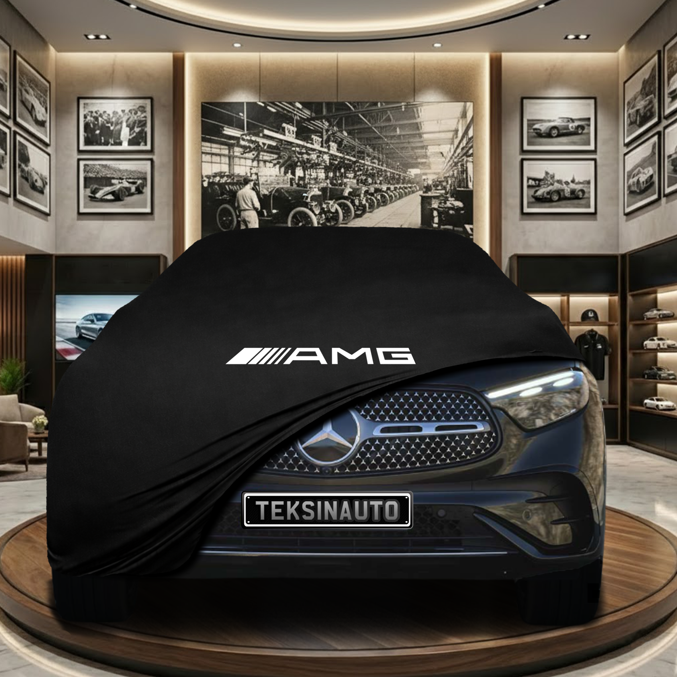 MERCEDES GLC COUPE C254 2023- Indoor Car Cover Custom Fit, Black, Gray, Blue, Red Color