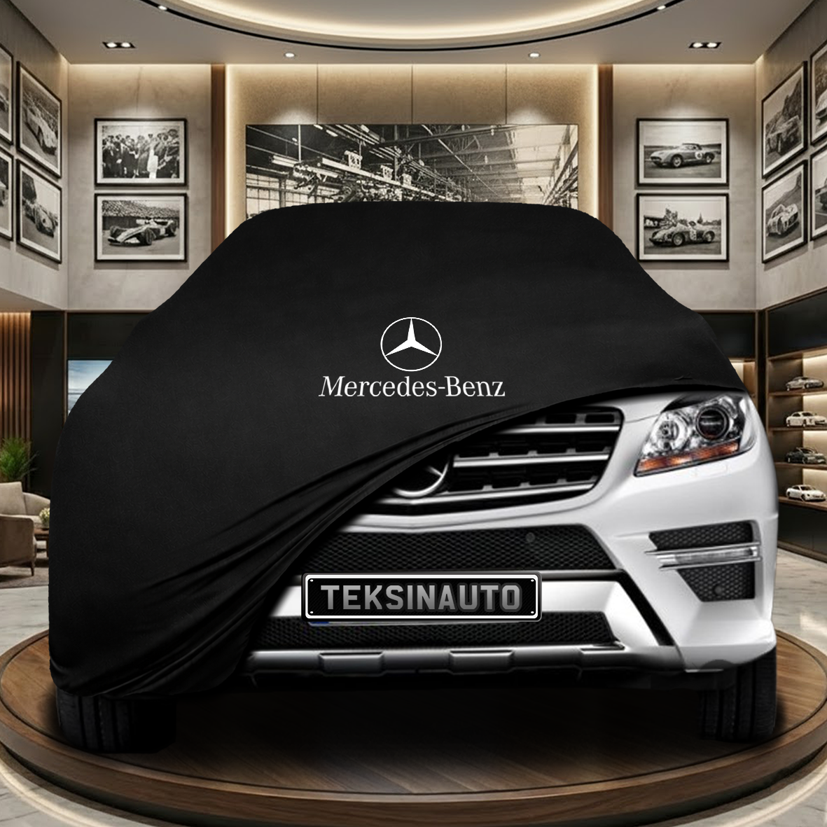 Mercedes Benz M W166 Indoor Car Cover Custom Fit, Black, Gray, Blue, Red Color