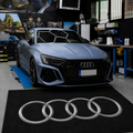 Audi Luxury Rug (60x87) INCH (150x220) cm Home, Garage & Display Carpet Auto Area Carpet, Car Garage Decor,Car Floor Mat
