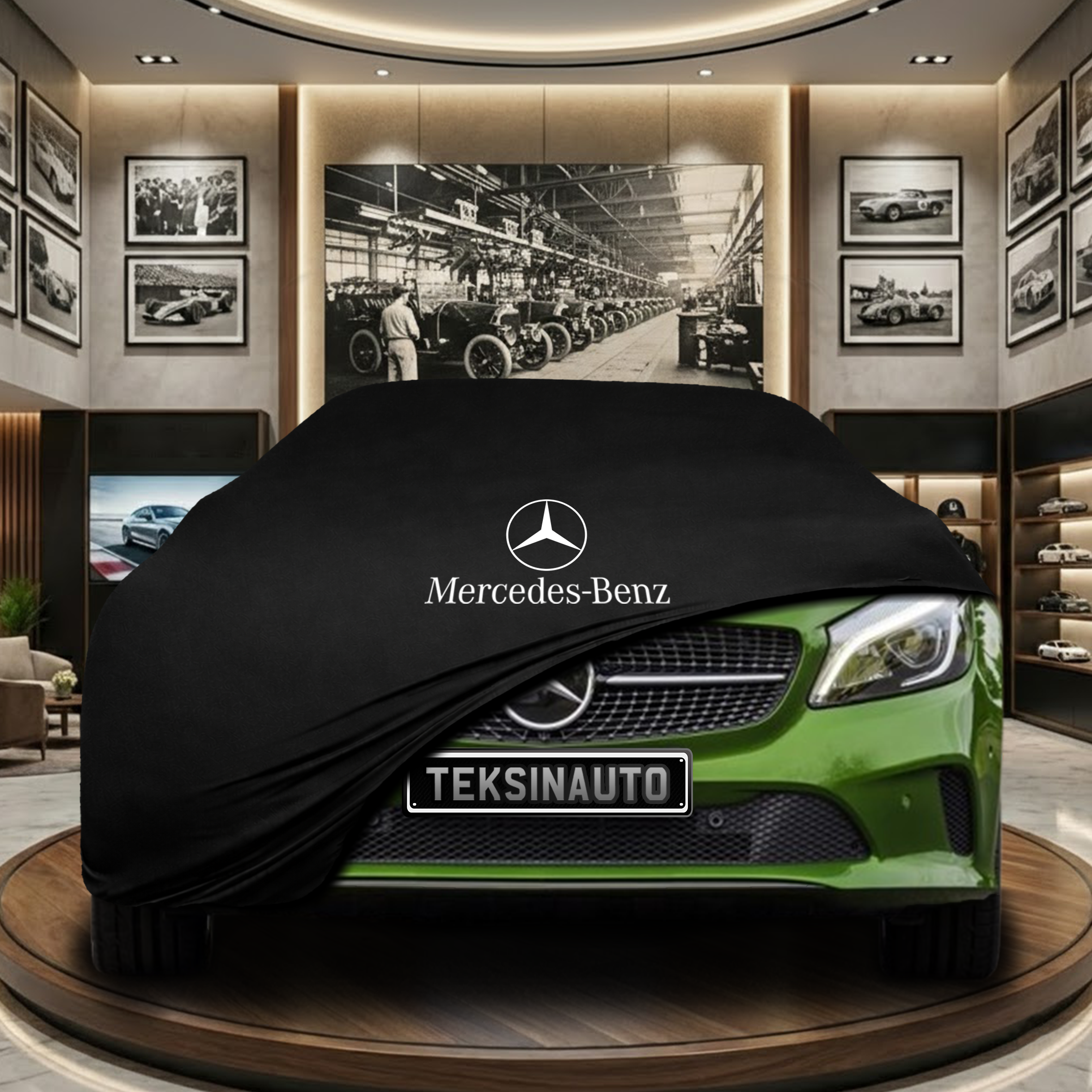 Mercedes Benz A Series W176 Indoor Car Cover Custom Fit, Black, Gray, Blue, Red Color