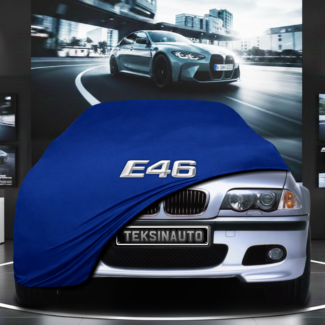 BMW 3 SERİES SEDAN E46 (1998-2005) Custom Fit Indoor Car Cover Soft Stretch Black Gray Blue Red Dust Protection Garage Cover Laser Cut + Bag