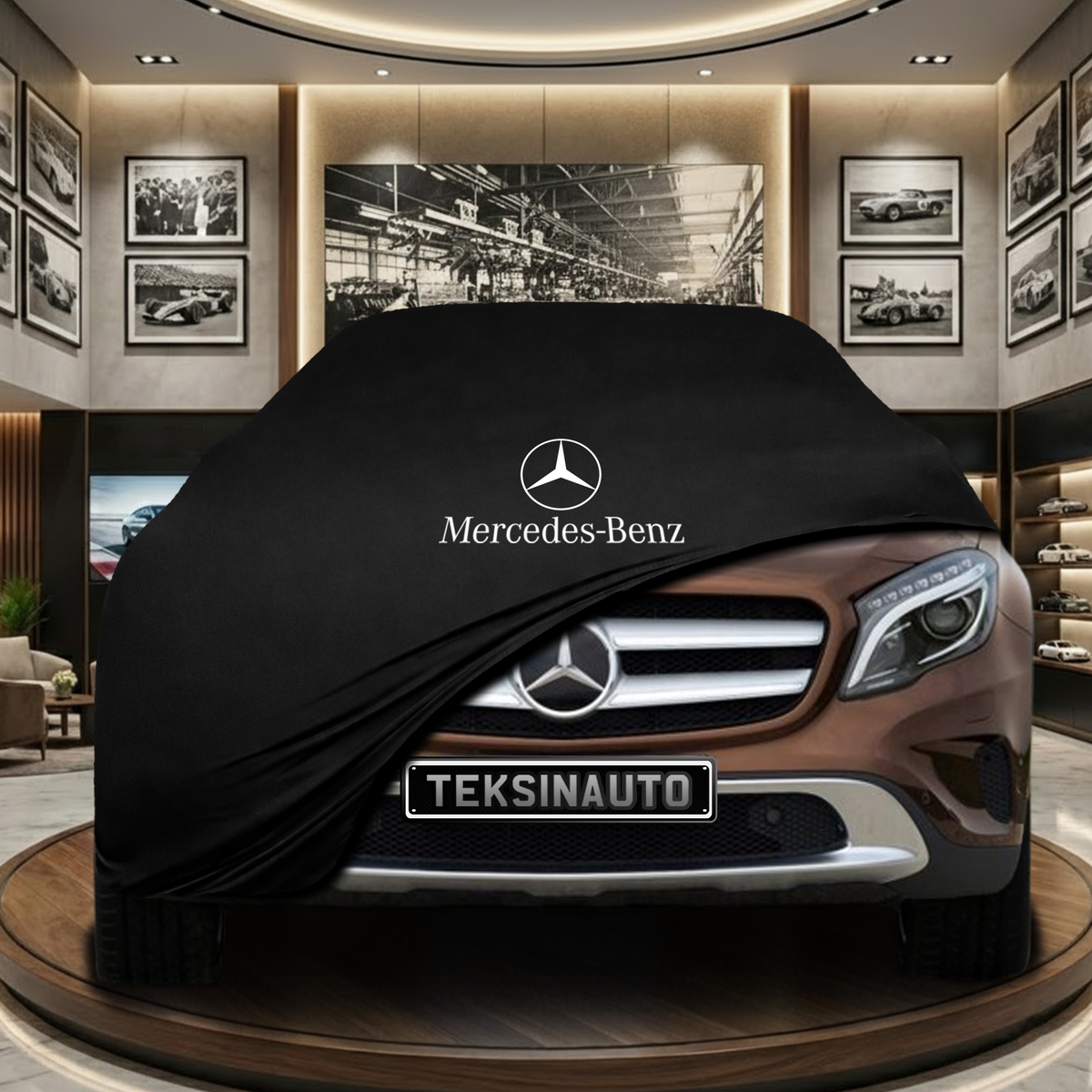 Mercedes Benz GLA X156 (2013-2019) Indoor Car Cover Custom Fit, Black, Gray, Blue, Red Color