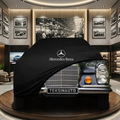 Mercedes Benz W108 Indoor Car Cover Custom Fit, Black, Gray, Blue, Red Color