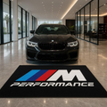 BMW M PERFORMANCE Premium Luxury Rug (60x87) INCH (150x220) cm Home, Garage & Display Carpet Auto Area Carpet, Car Garage Decor,Car Floor Mat
