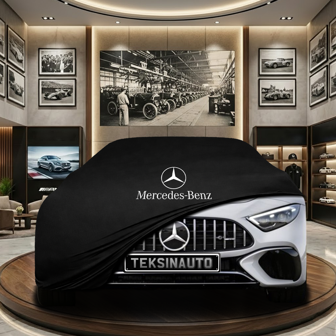 Mercedes Benz SL R232 (2021-) Indoor Car Cover Custom Fit, Black, Gray, Blue, Red Color