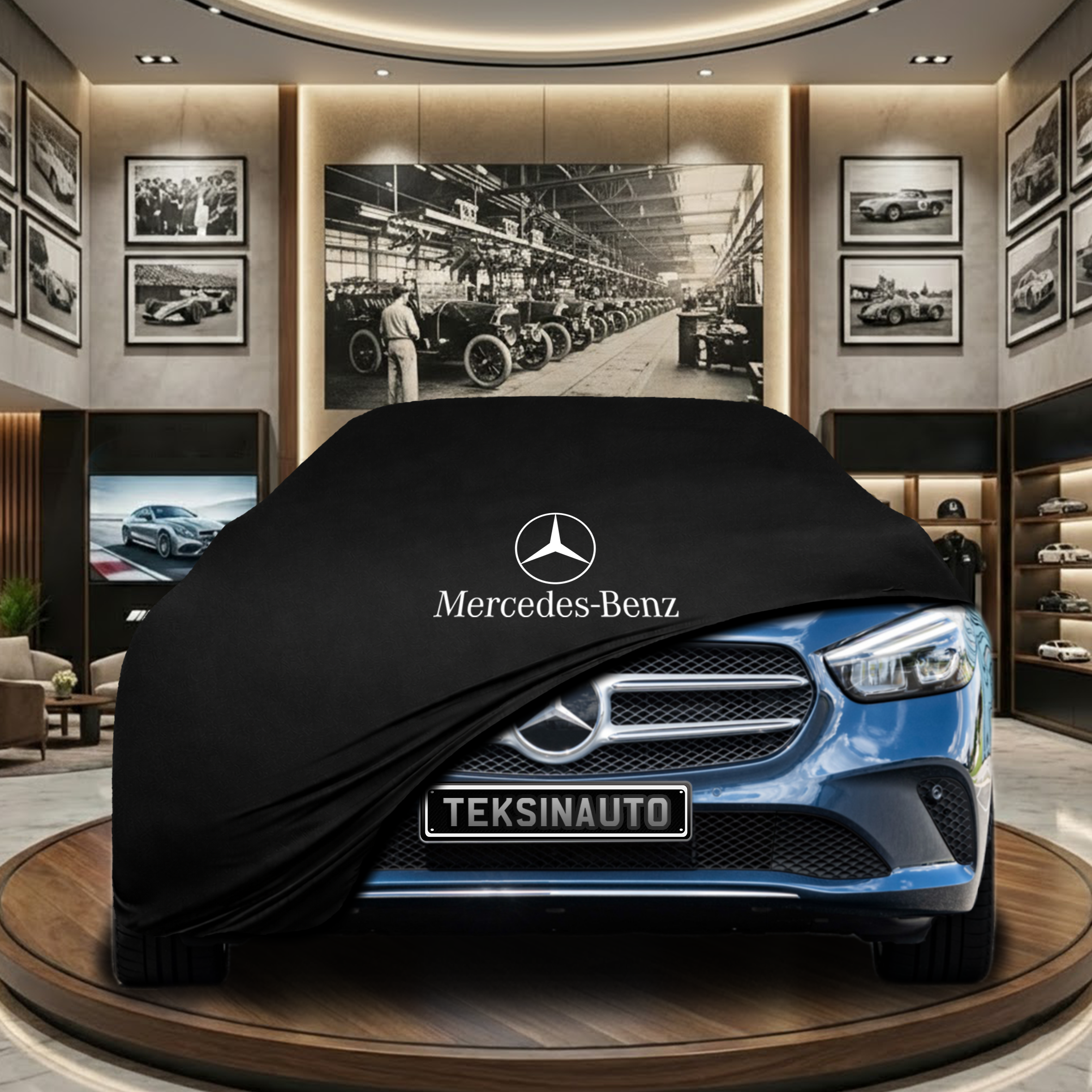 Mercedes Benz B Series W247 (2018-) Indoor Car Cover Custom Fit, Black, Gray, Blue, Red Color