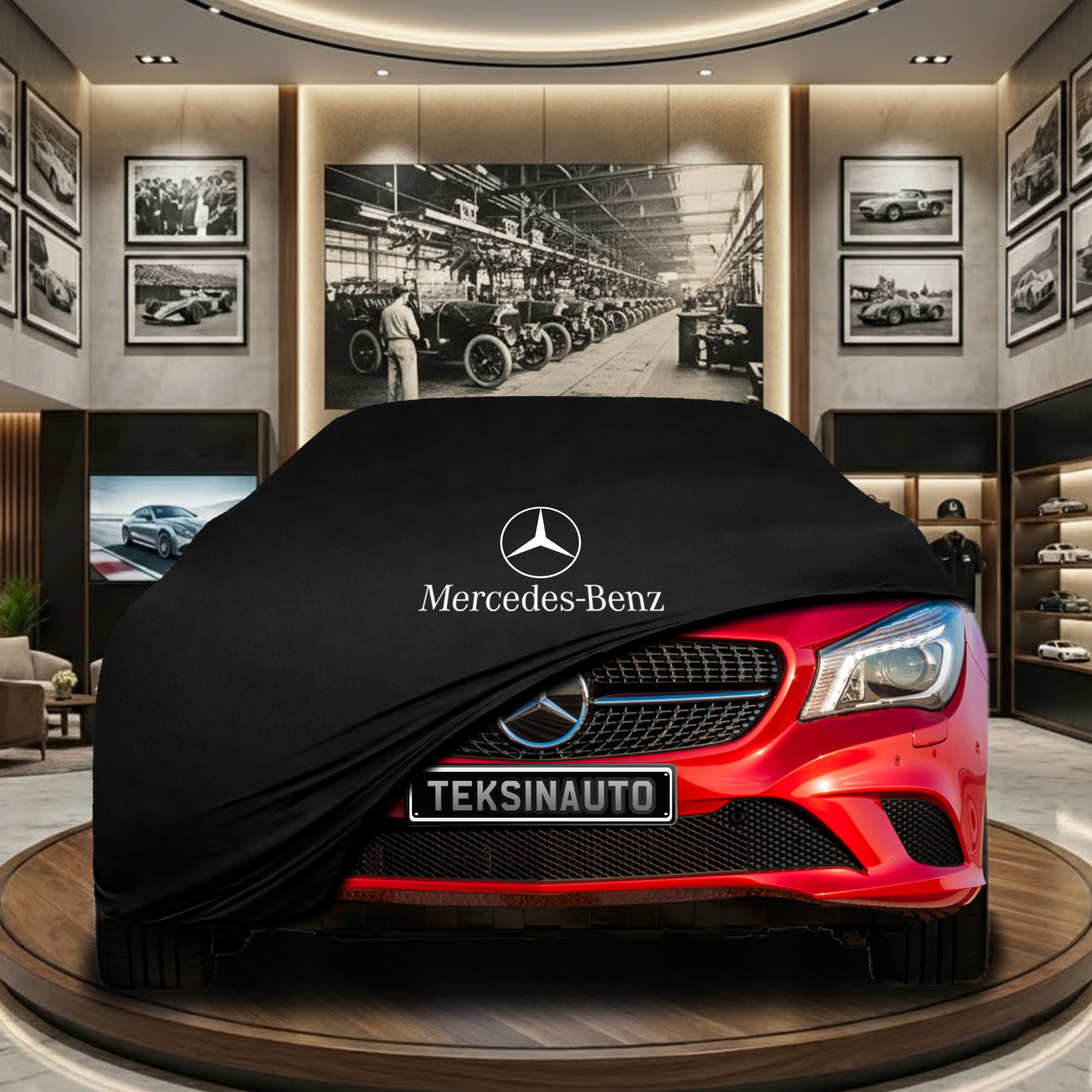 Mercedes Benz CLA C118 Indoor Car Cover Custom Fit, Black, Gray, Blue, Red Color