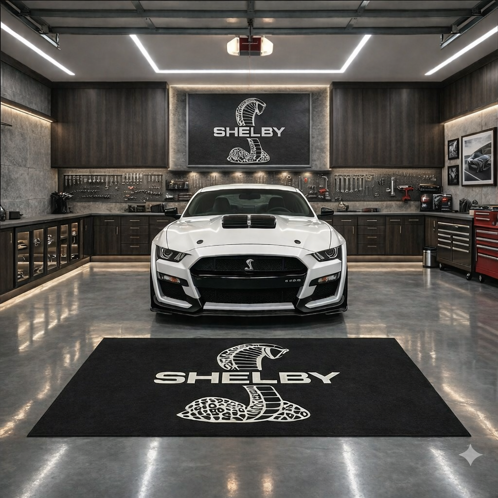 Shelby Premium Luxury Rug (60x87) INCH (150x220) cm Home, Garage & Display Carpet Auto Area Carpet, Car Garage Decor,Car Floor Mat
