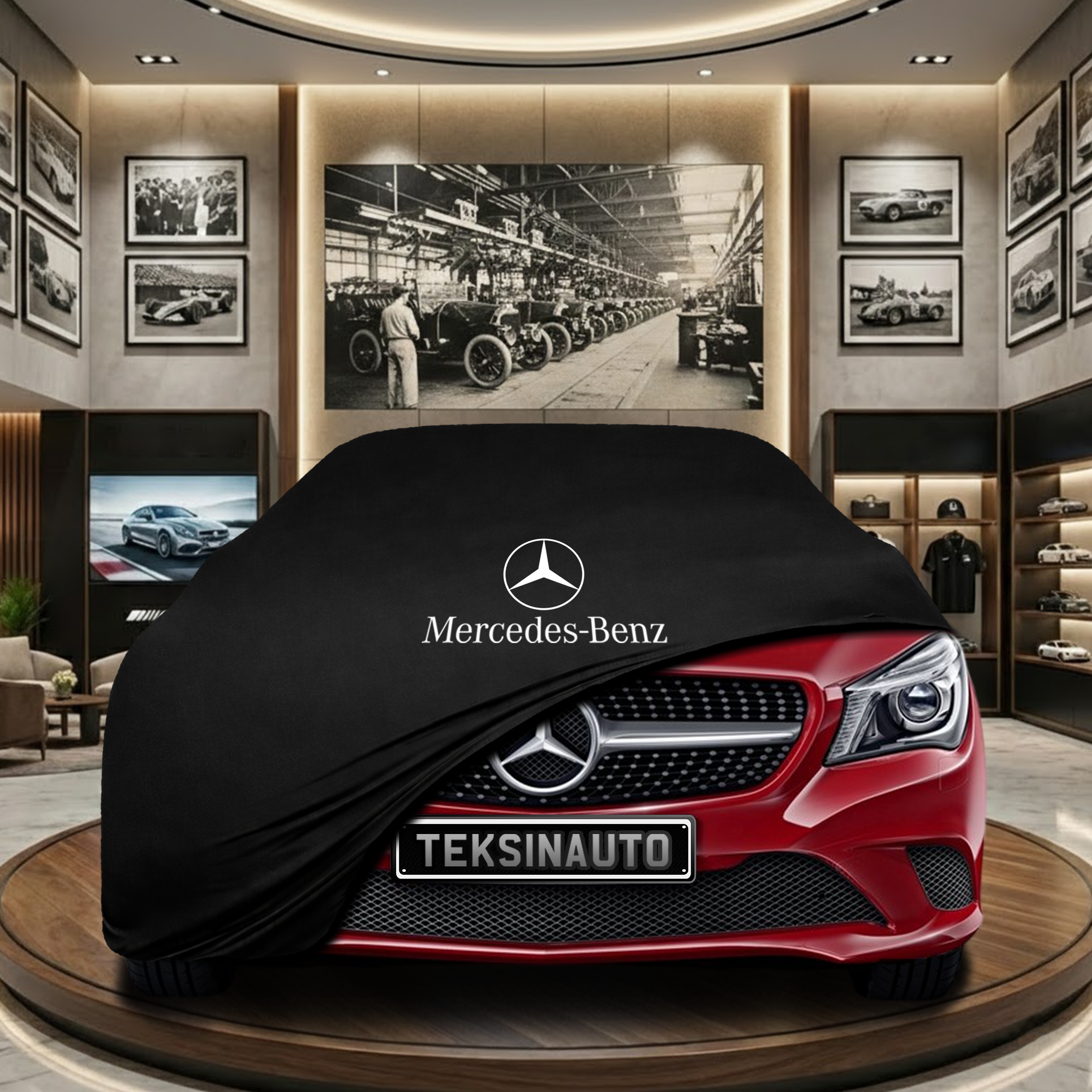 MERCEDES CLA X117 SW 2013-2019  Indoor Car Cover Custom Fit, Black, Gray, Blue, Red Color