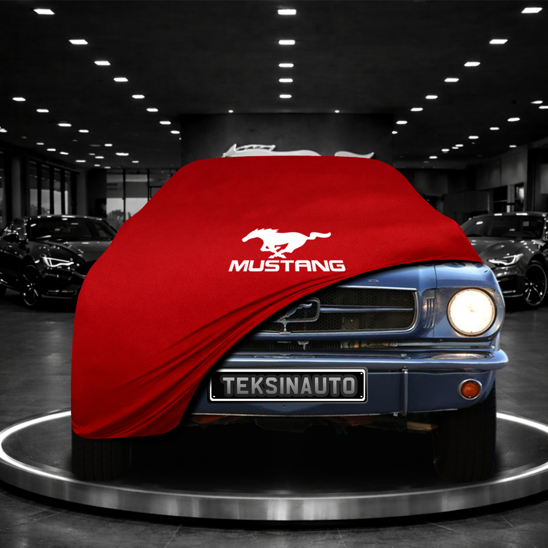 Ford Mustang 1 MY67 (1964-1973) Custom Fit Indoor Car Cover Soft Stretch Black Gray Blue Red Dust Protection Garage Cover Laser Cut + Bag