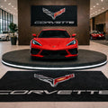 Corvette Premium Luxury Rug (60x87) INCH (150x220) cm Home, Garage & Display Carpet Auto Area Carpet, Car Garage Decor,Car Floor Mat