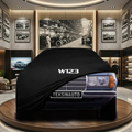 Mercedes Benz W123 Indoor Car Cover Custom Fit, Black, Gray, Blue, Red Color