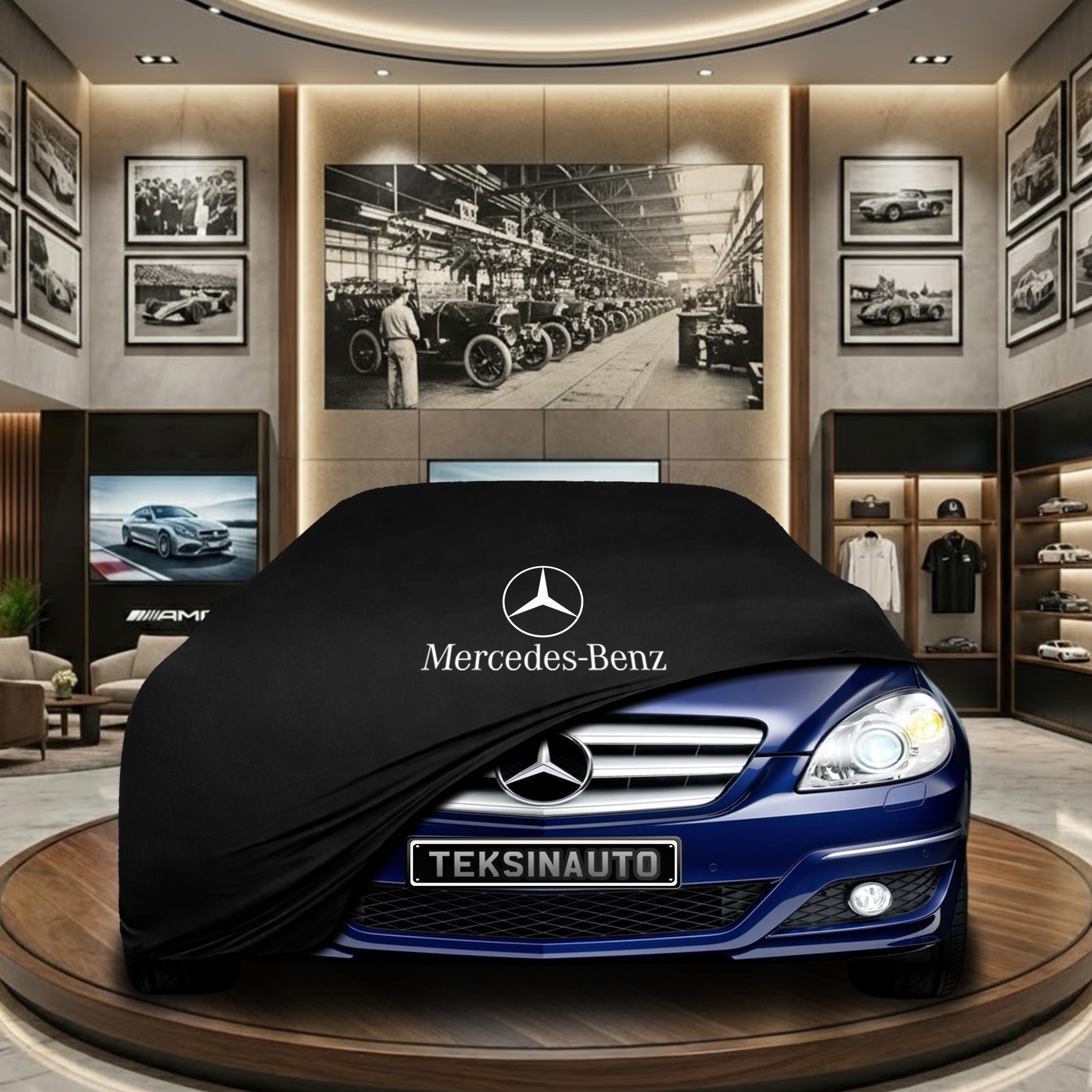 Mercedes Benz B Series W245 (2005-2010) Indoor Car Cover Custom Fit, Black, Gray, Blue, Red Color