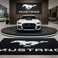 MUSTANG Premium Luxury Rug (60x87) INCH (150x220) cm Home, Garage & Display Carpet Auto Area Carpet, Car Garage Decor,Car Floor Mat