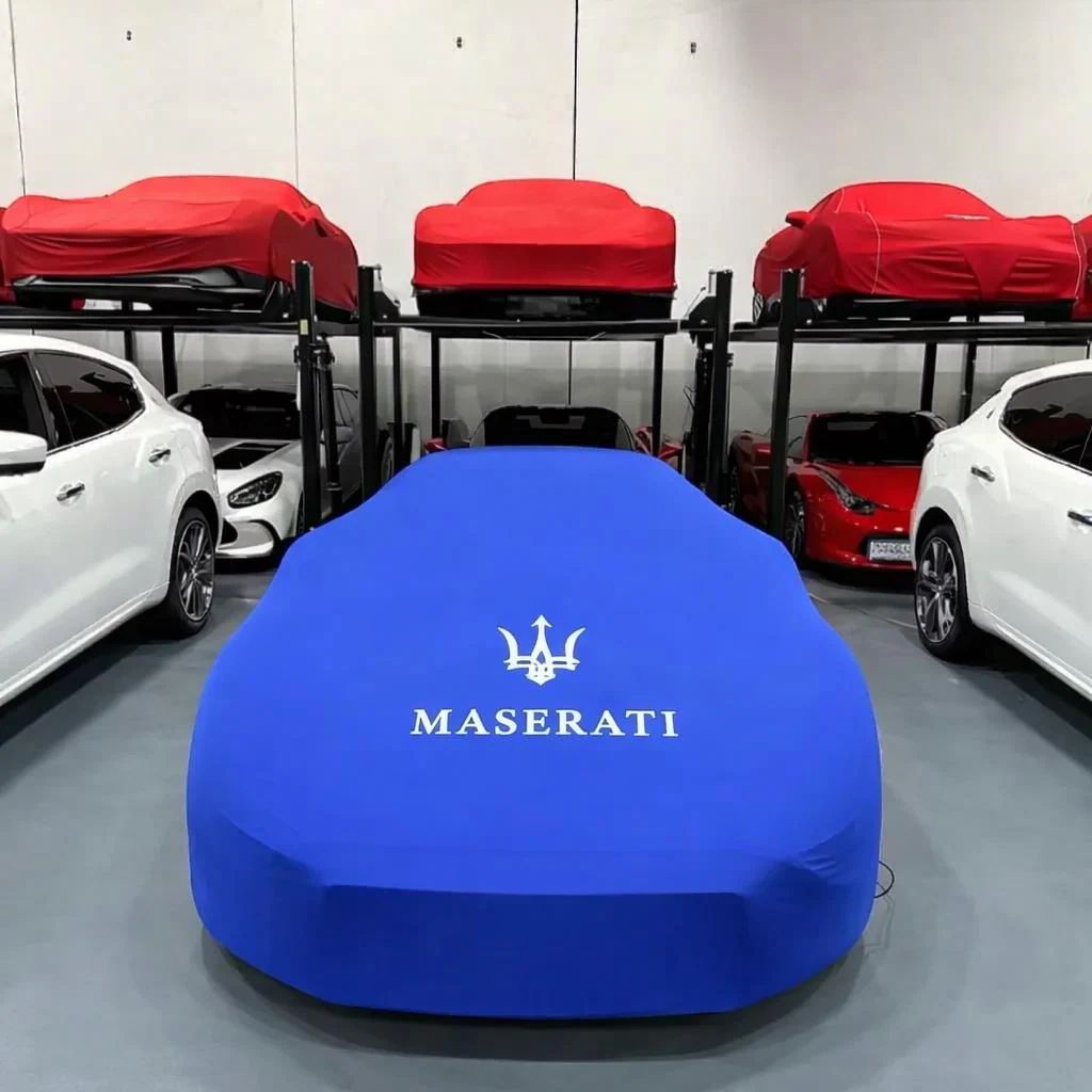 MASERATİ GRANSPORT (2004-2007) Custom Fit Indoor Car Cover Soft Stretch Black Gray Blue Red Dust Protection Garage Cover Laser Cut + Bag