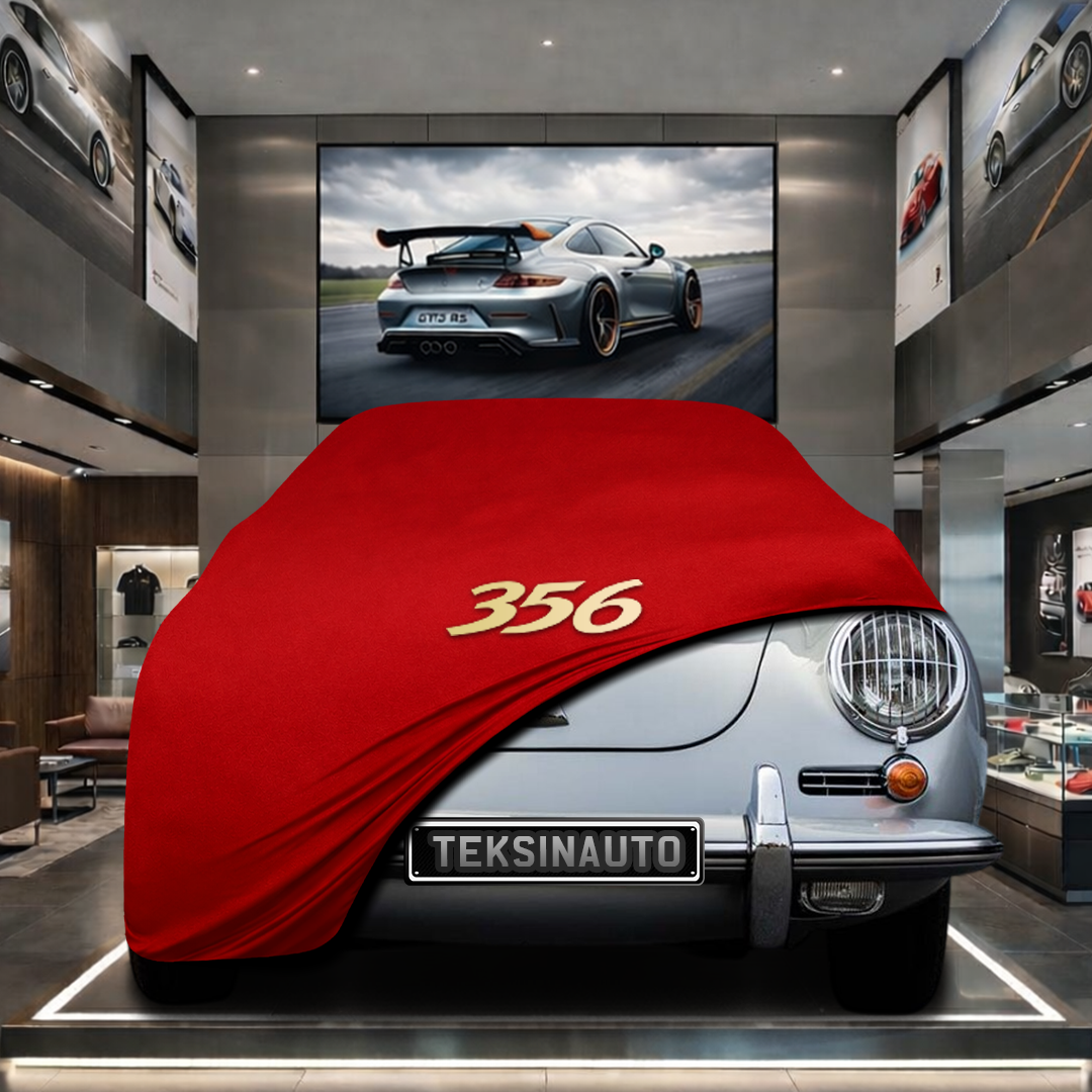 PORSCHE 356 1948-1955 Custom Fit Indoor Car Cover Soft Stretch Black Gray Blue Red Dust Protection Garage Cover Laser Cut + Bag